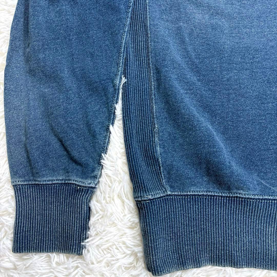 ✨希少・美品✨ダブルアールエル　スウェット　リバースウィーブ　インディゴ染　両Ｖ
