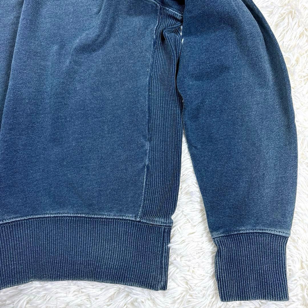 ✨希少・美品✨ダブルアールエル　スウェット　リバースウィーブ　インディゴ染　両Ｖ