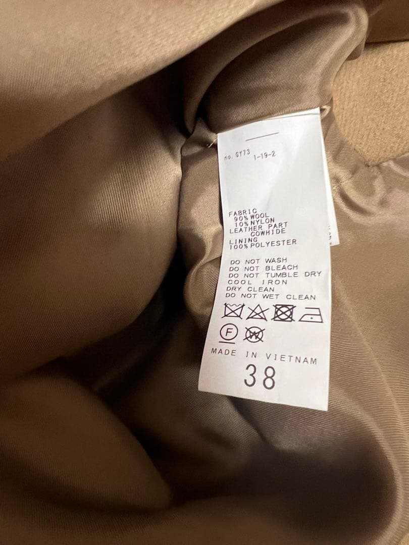 【フレームワーク】メルトンダッフルポンチョコート　38　キャメル