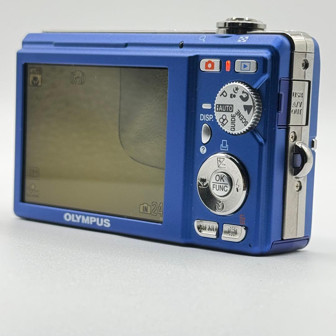 【美品 箱付】 OLYMPUS FE-370 青 オリンパス コンデジ