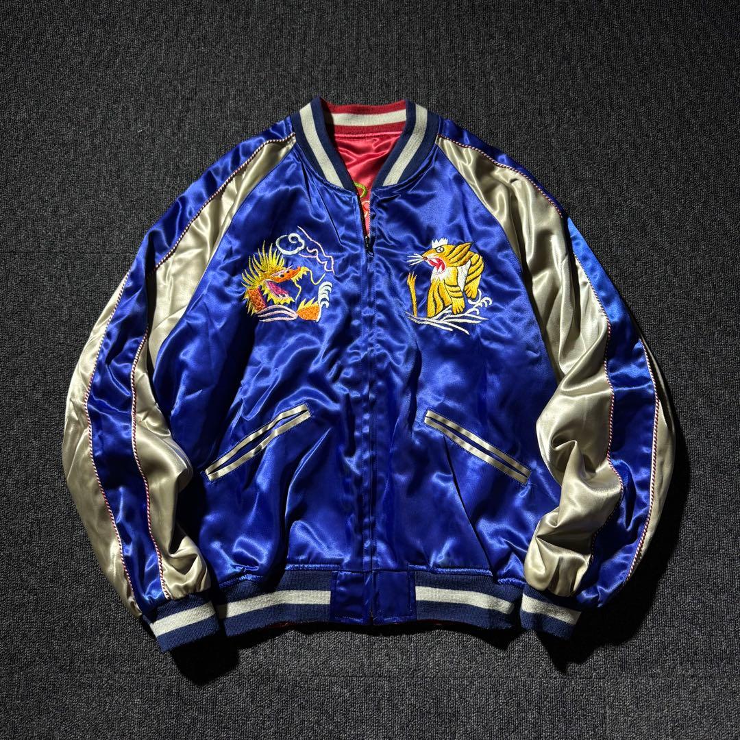 00s CAB キャブ リバーシブル スカジャン タイガー ドラゴン 虎 龍 鳥