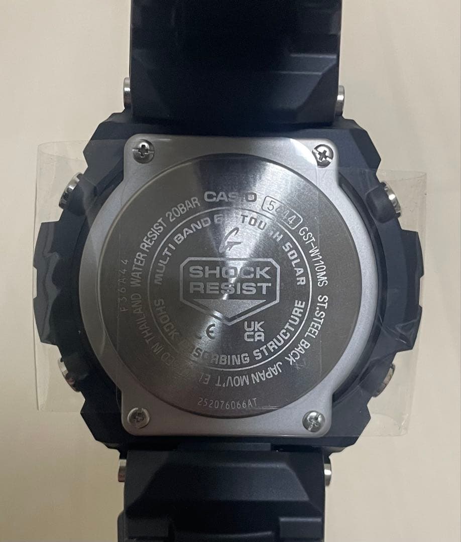 CASIO G-SHOCK ソーラー腕時計 ブラック　GSTW110ms
