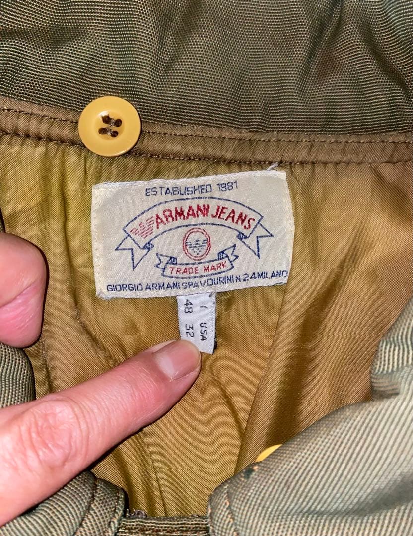90s archive ARMANI JEANS イタリア製 ボンバー