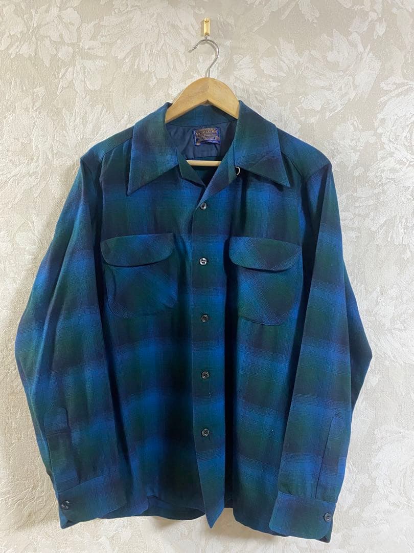 60's Pendleton ペンドルトン ボードシャツ ブルー