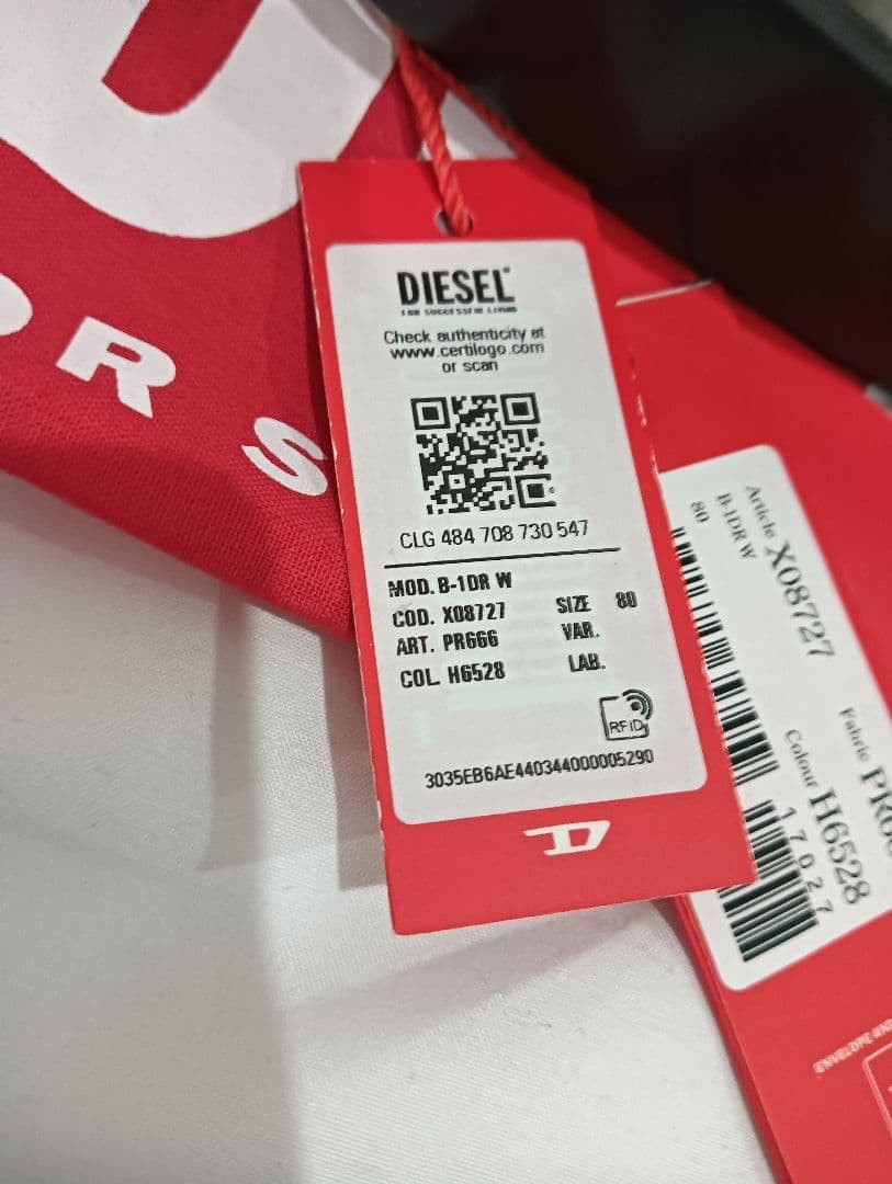 DIESEL ディーゼル ベルト ブラック 80サイズ X08727pr666