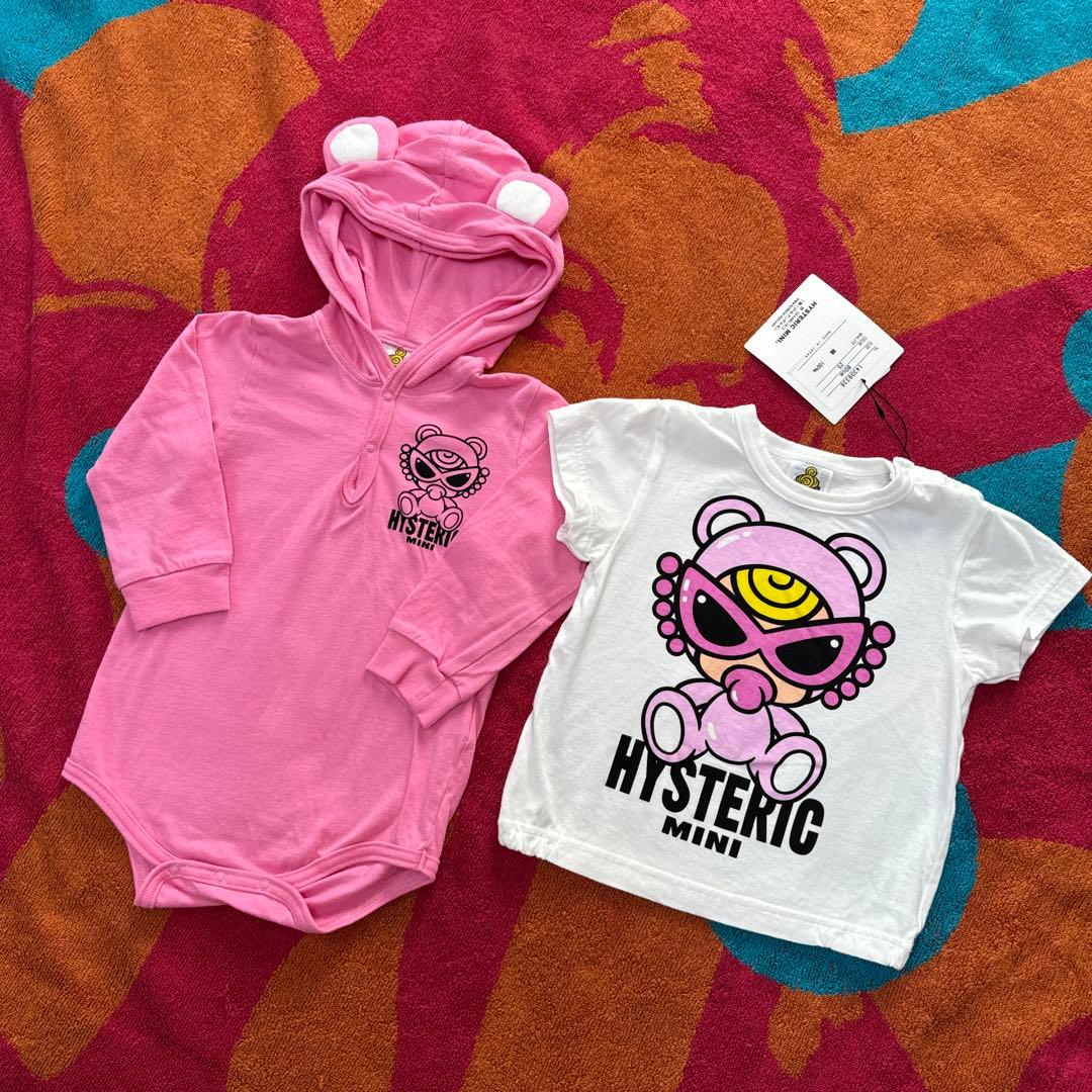 154・ヒスミニ 新品 テディ ロンパース 80cm