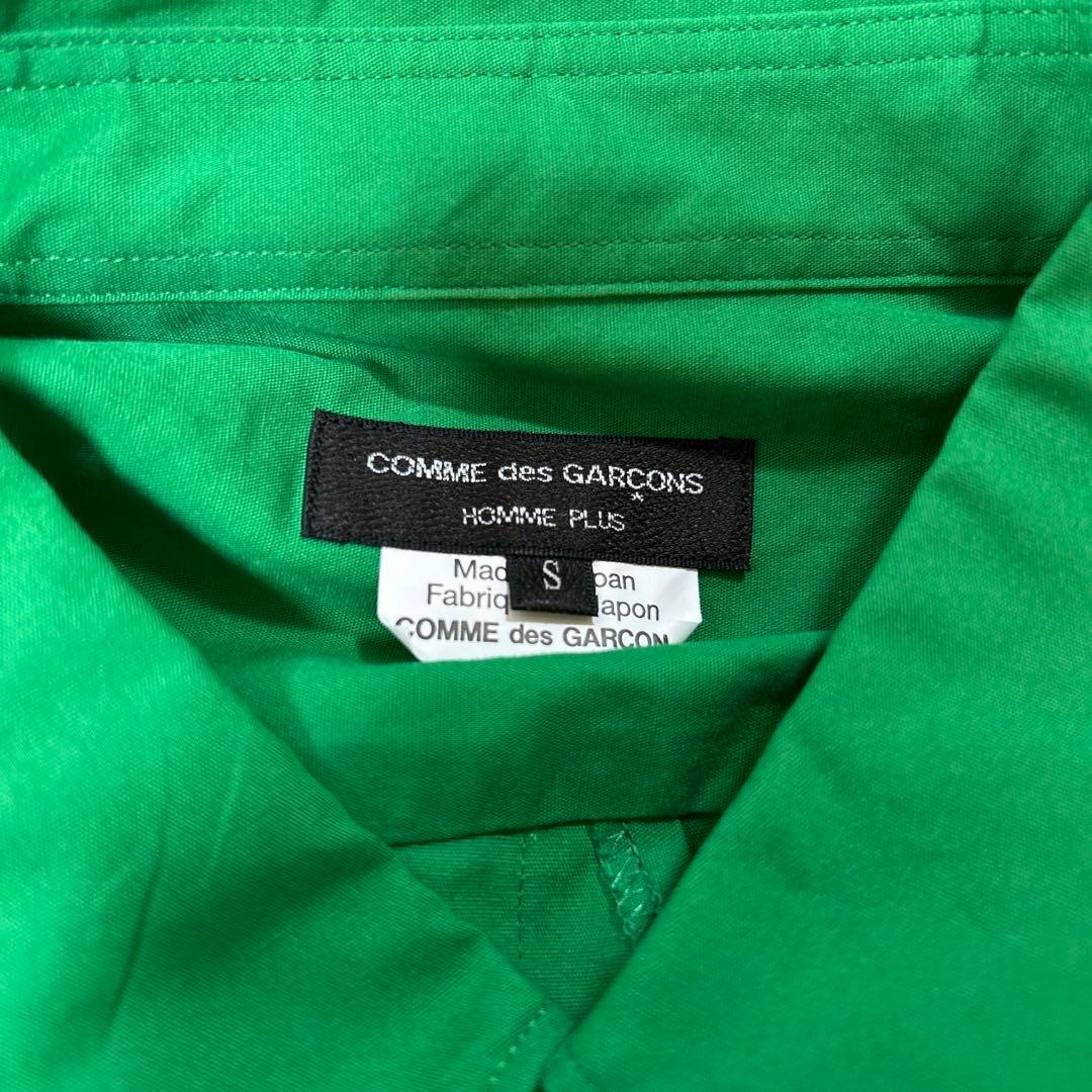 コムデギャルソンオムプリュス　ロングシャツ 長袖 アシンメトリー　24SS 緑