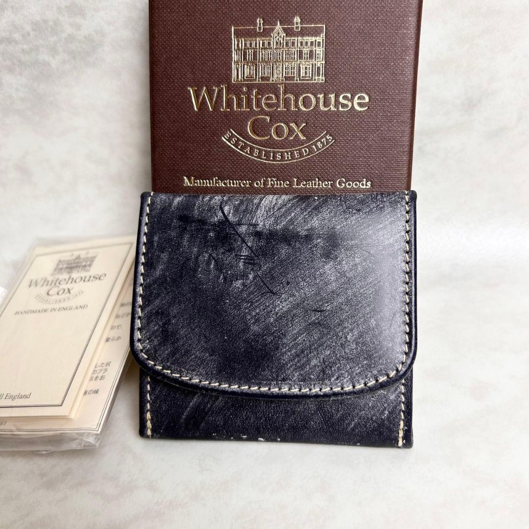 【未使用】ホワイトハウスコックス ケース 小銭入れ ネイビー S5938
