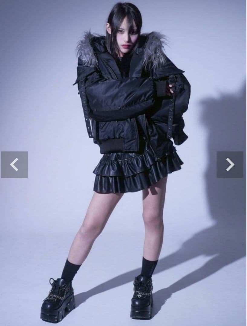 【REFLEM レフレム】スタッズ付きナイロンN2Bジャケット/新品