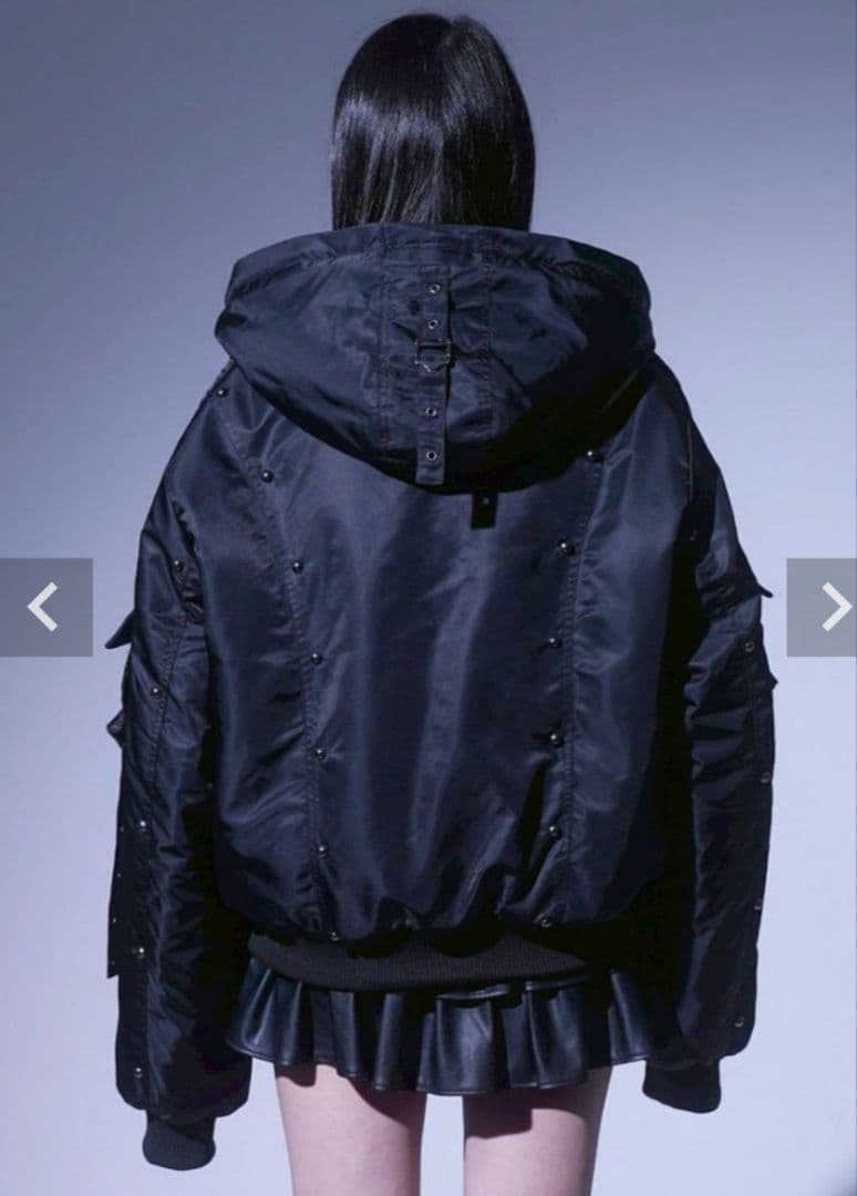 【REFLEM レフレム】スタッズ付きナイロンN2Bジャケット/新品