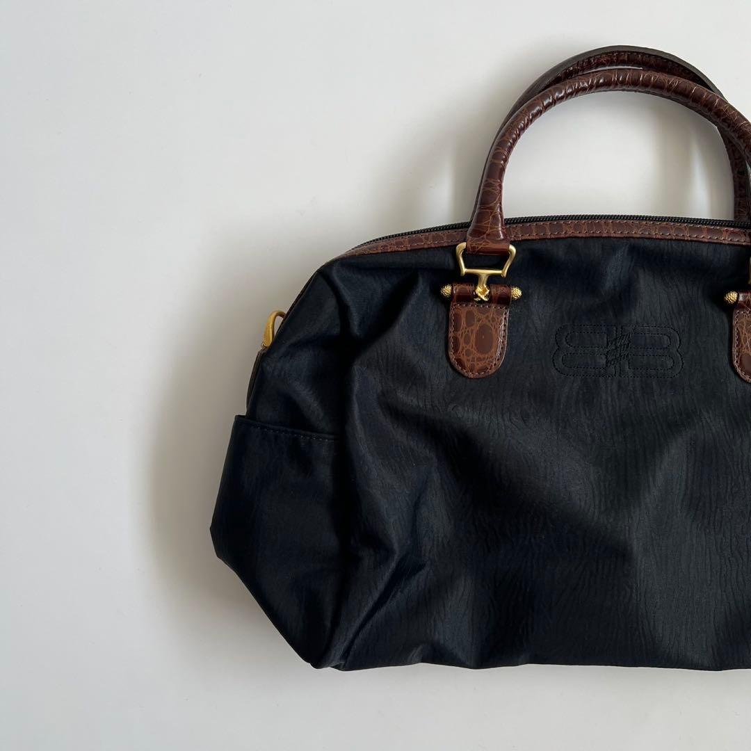 バッグ BALENCIAGA BB CROCO MINI BOSTON HAND BAG