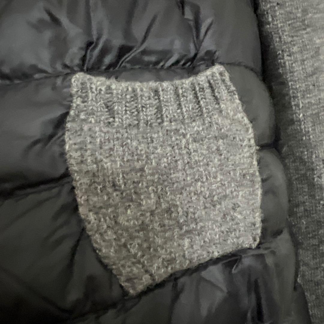 MONCLER ダウンジャケット S 黒 グレー