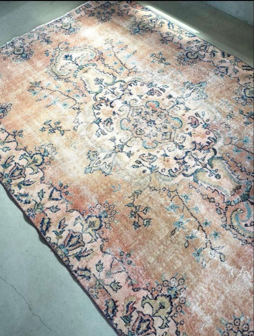 大判　vintage トルコ　ラグ　80s