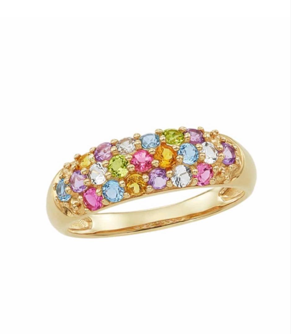 本日までラストタイムセール【美品】ツツミK10イエローゴールドパヴェリング