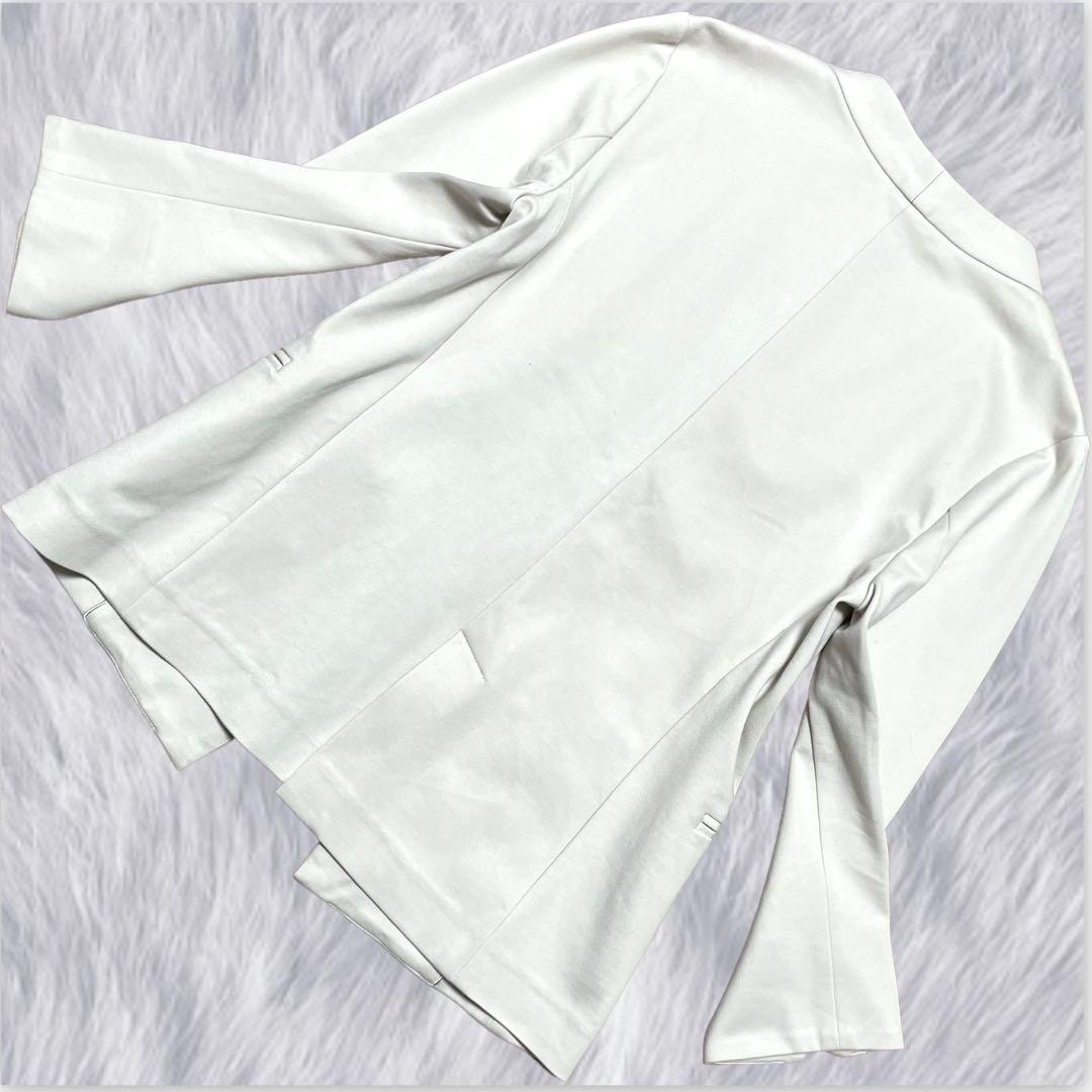 【TONAL】トーナル ノーカラージャケット セットアップ 3点セット オフ白M