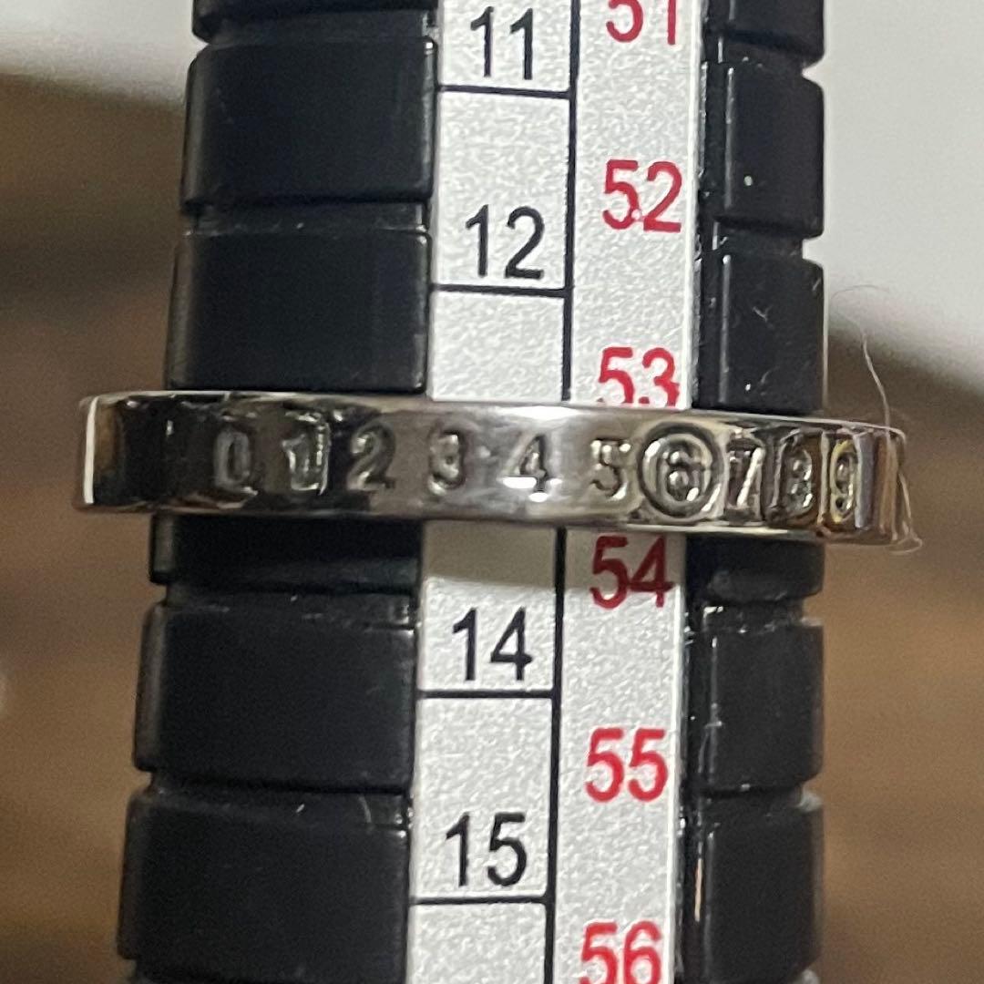 極美品　MM6 Maison Margiela ミニマル シグネチャー リング