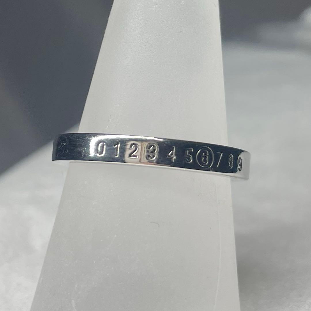 極美品　MM6 Maison Margiela ミニマル シグネチャー リング