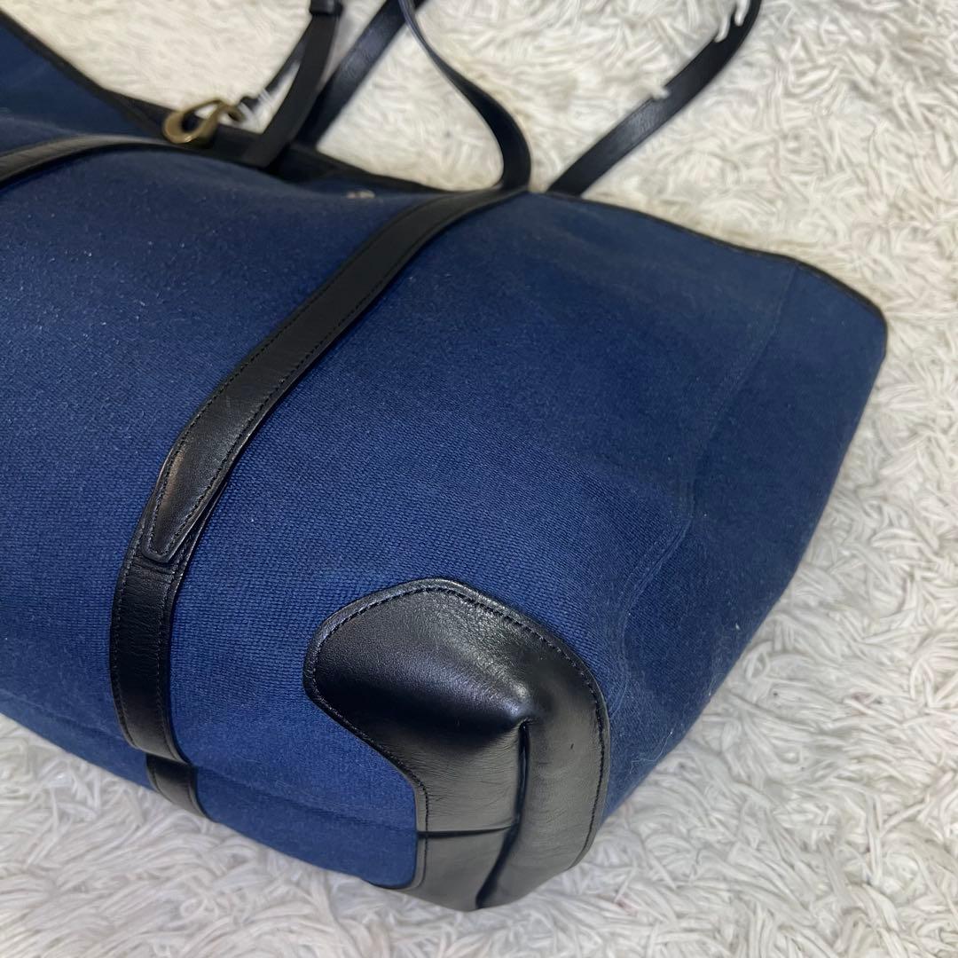 ETIAM エティアム トートバッグ ファブリック ネイビー ビジネス