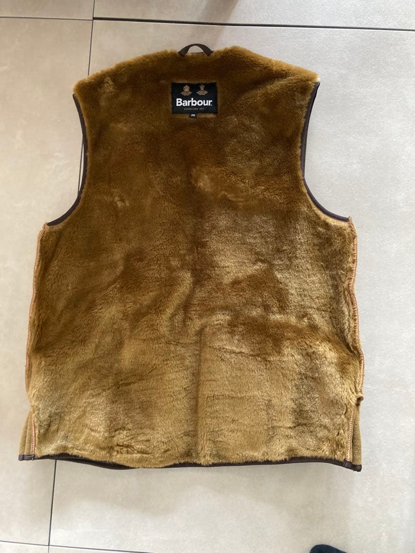 Barbour ベスト サイズ38 ブラウン