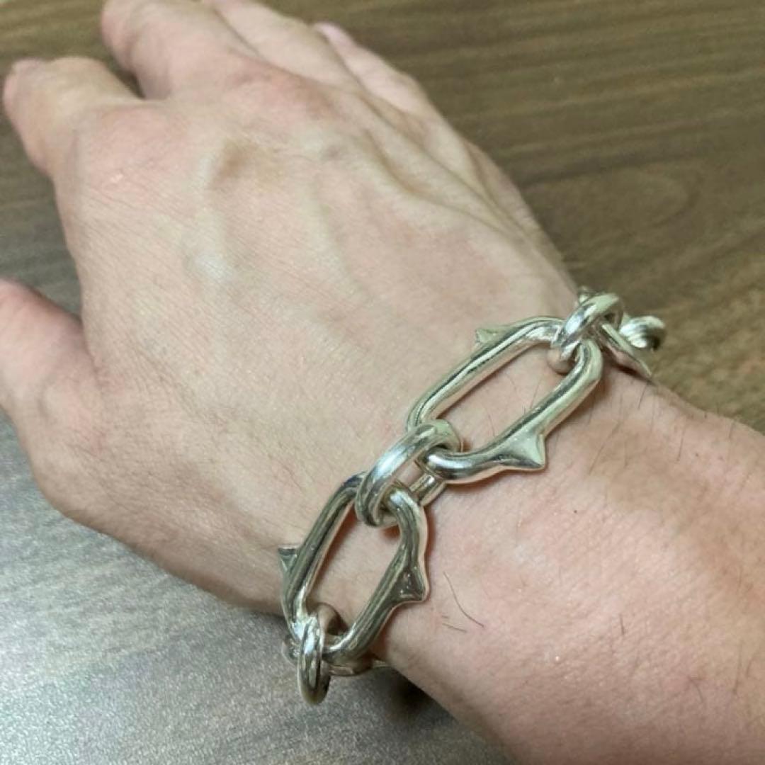 シルバー925トゲブレスレット