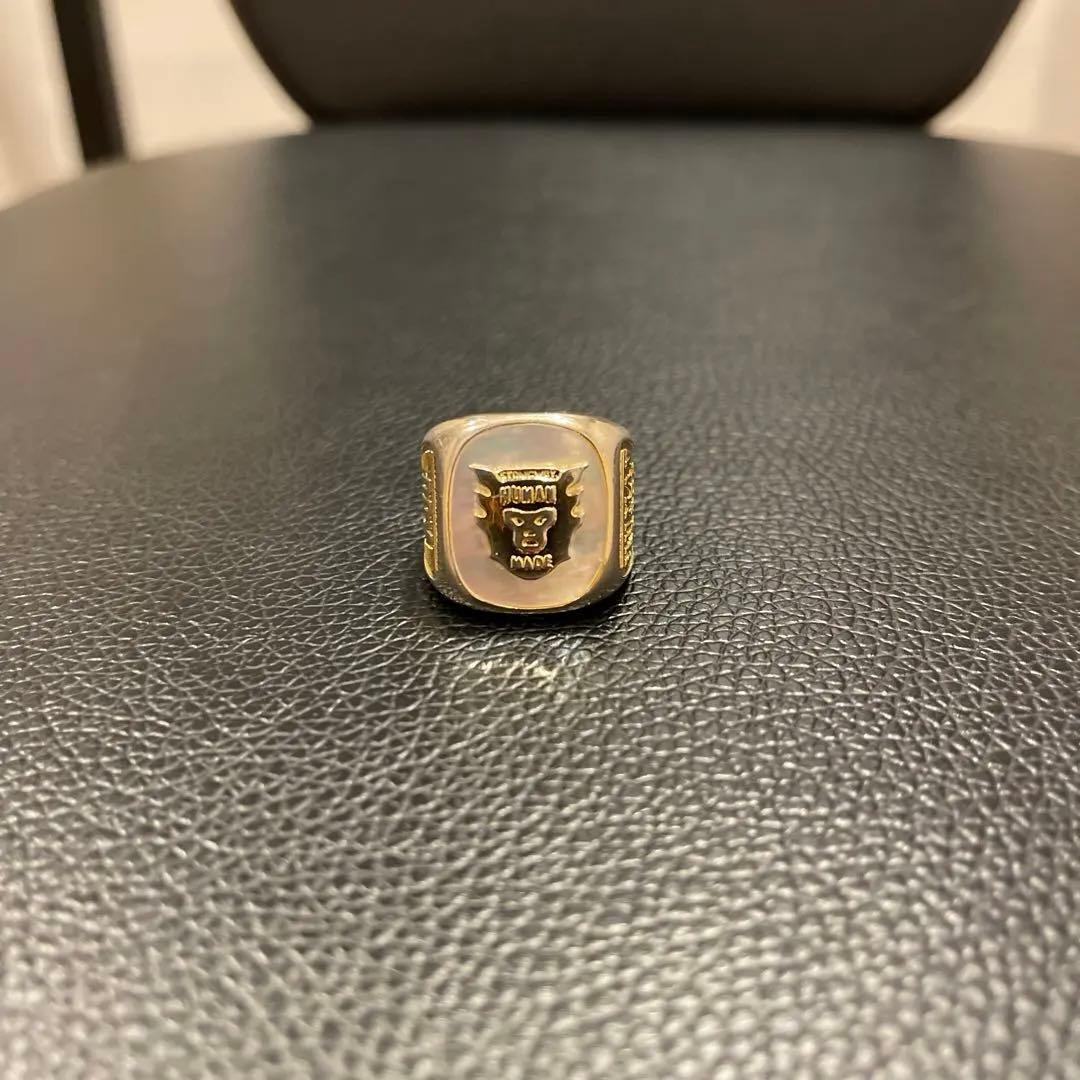 【美品レア！】 HUMAN MADE カレッジリング 指輪　17号