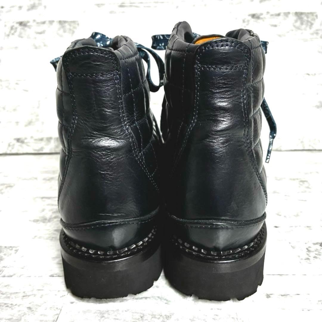 BUTTERO ブッテロ　キルティング　ブーツ　本革　ダークネイビー　23.5㎝