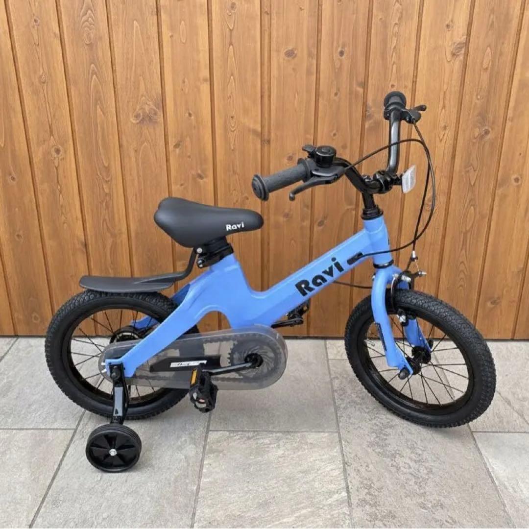 Ravi 14インチ 自転車 幼児用 キッズ 子ども用 ブルー