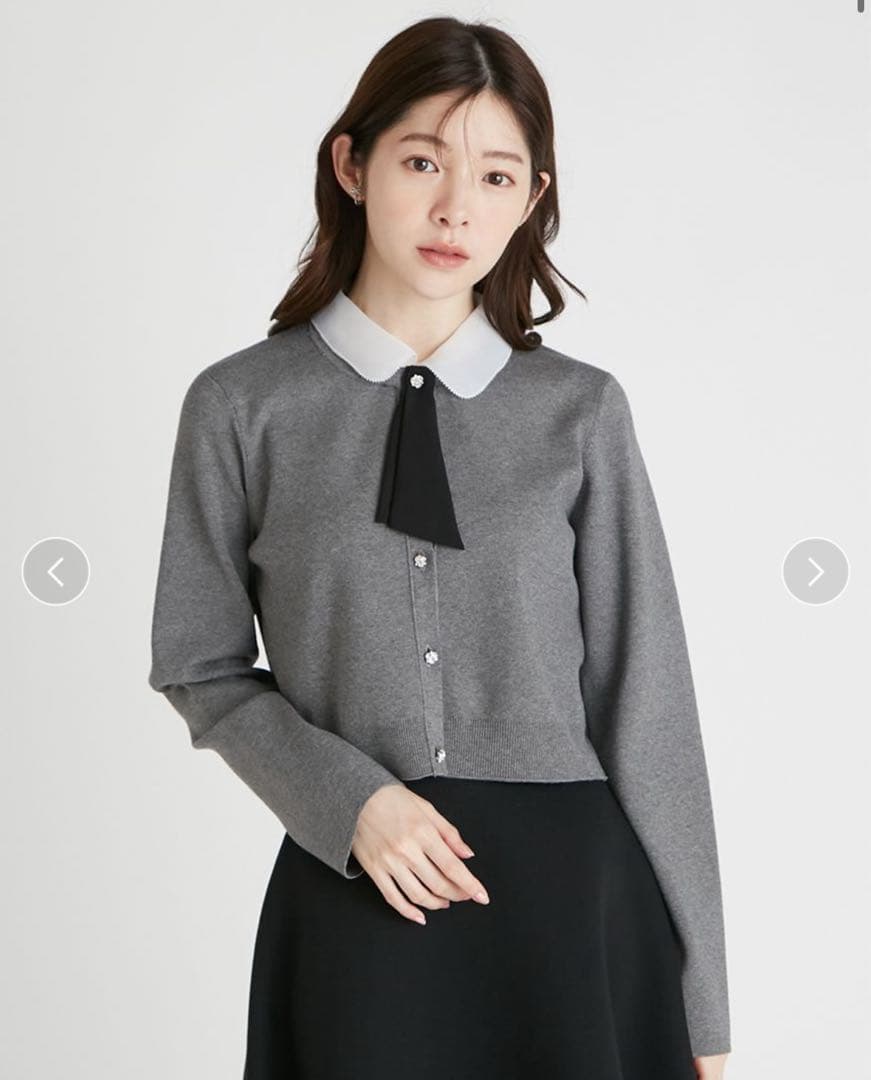 デタッチャブル総針カーディガン 38