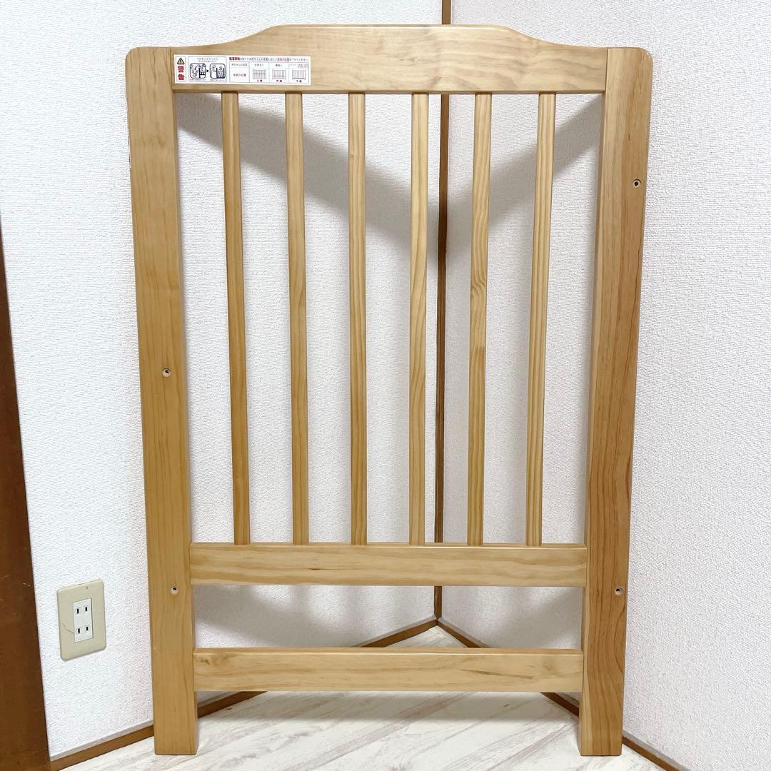 美品 部品完備 KATOJI ハイシートベビーベッド ナチュラル 02399
