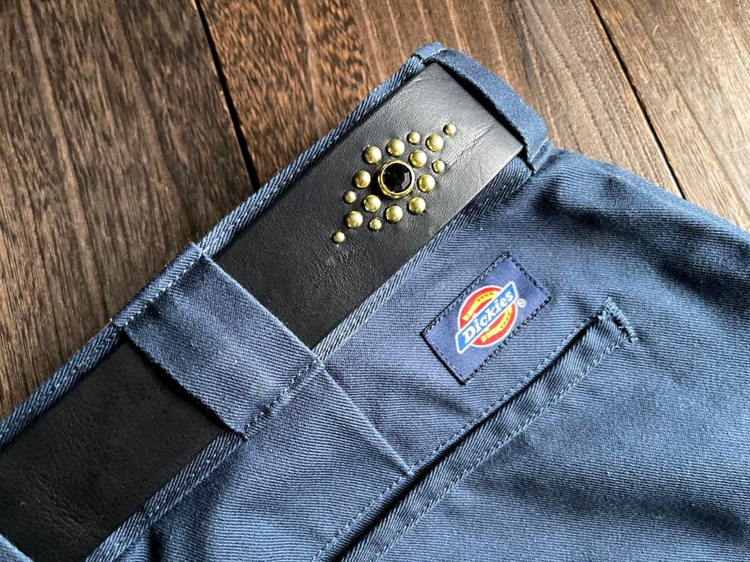 ディッキーズ874専用スタッズベルト　真鍮　ミッスーリ　HTC CALEE