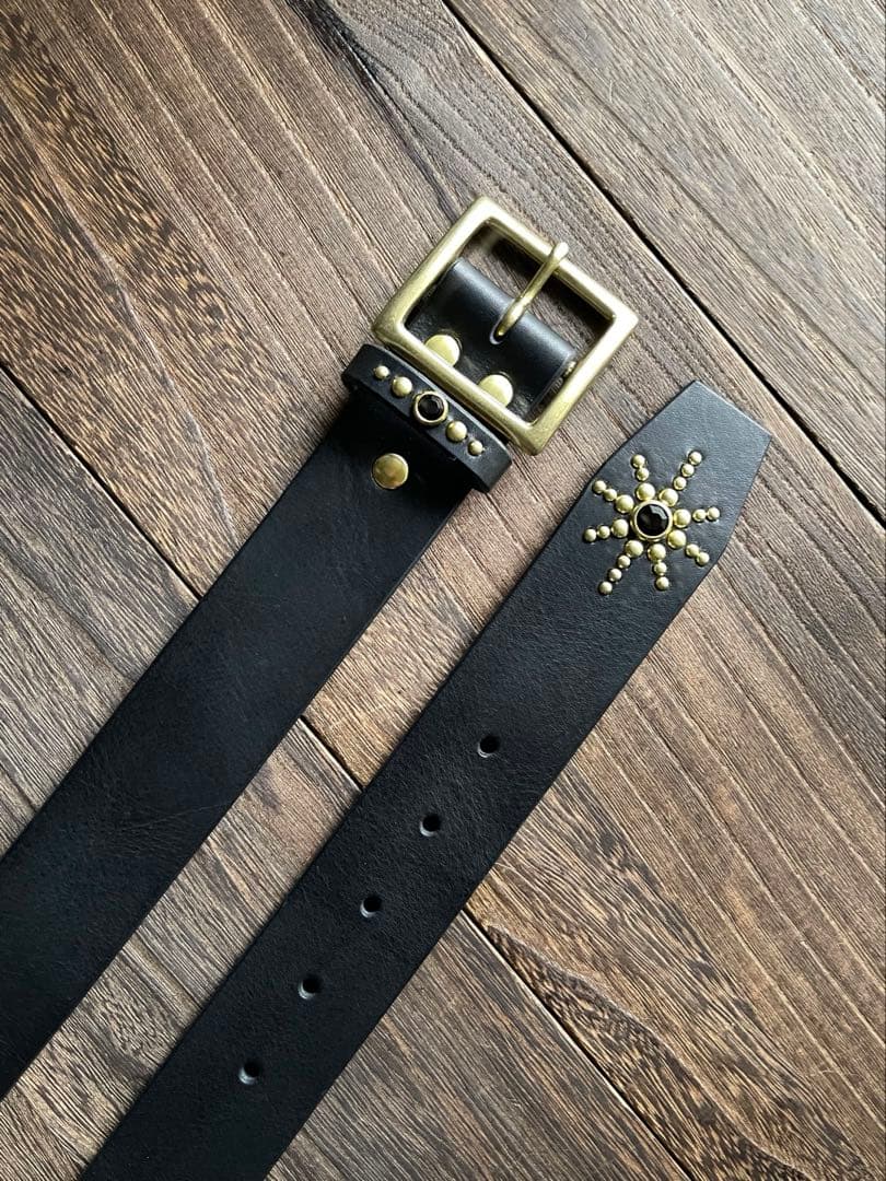 ディッキーズ874専用スタッズベルト　真鍮　ミッスーリ　HTC CALEE