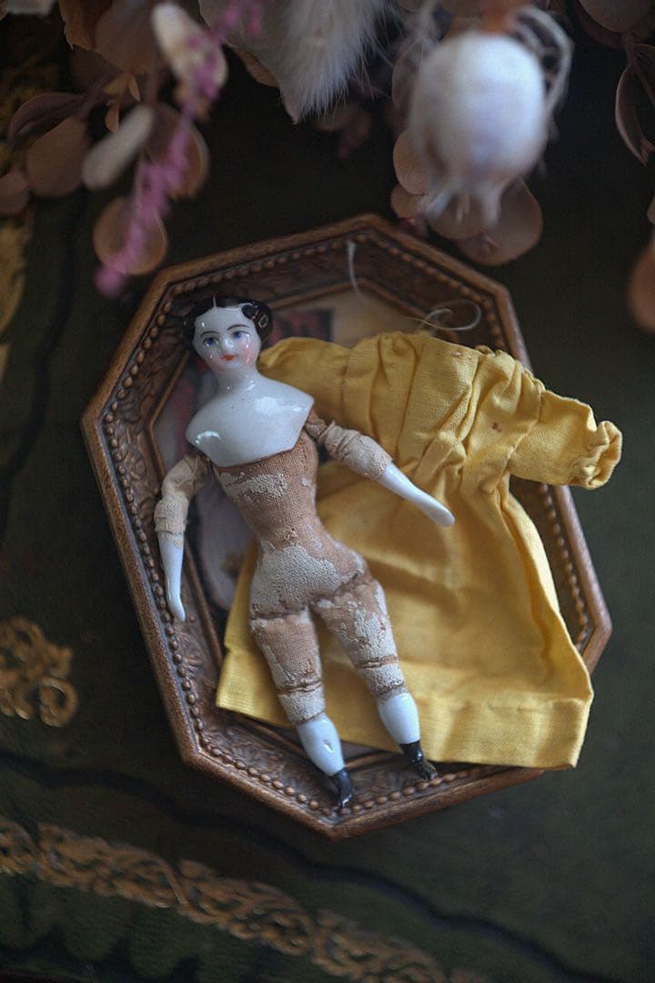 リ*カ様 アンティーク チャイナヘッドドール ミニョネット ミニチュア ブライス
