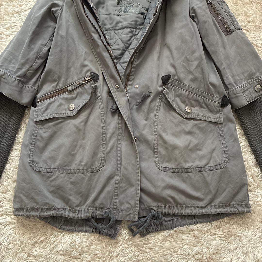 【希少】BURBERRY BLUE LABELモッズコート ライナー ミリタリー