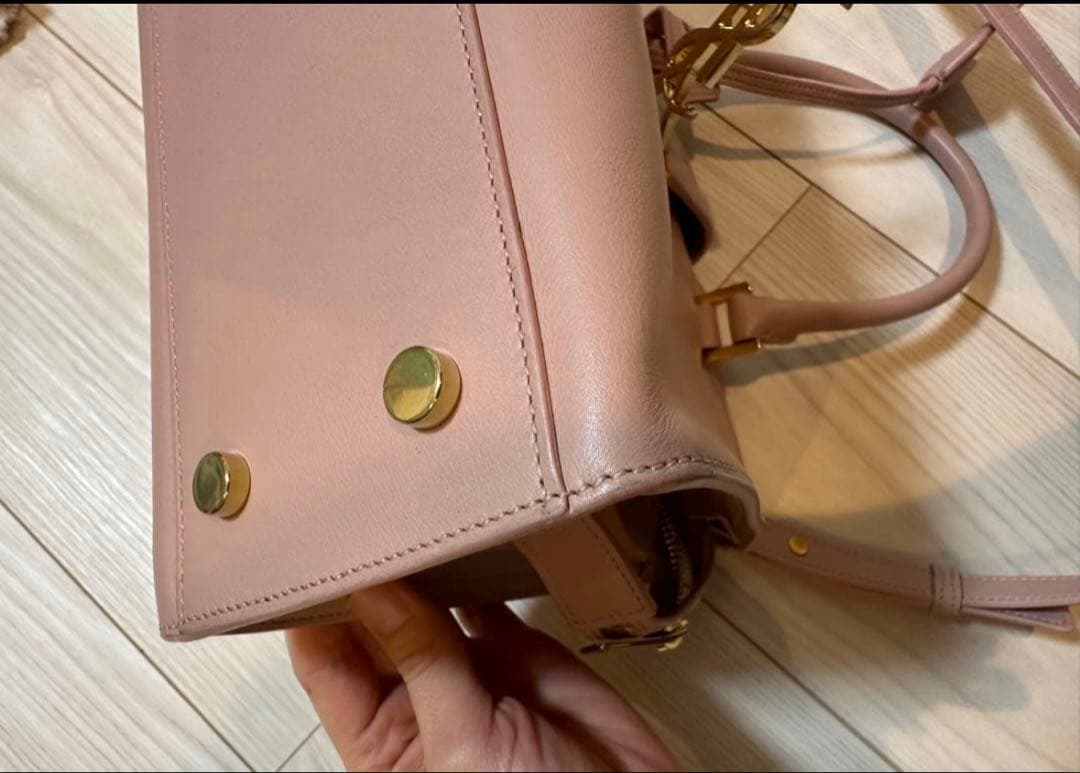 ⭐︎ＢＭ⭐︎状態良好⭐︎YSL ピンク レザー 2wayハンドバッグ