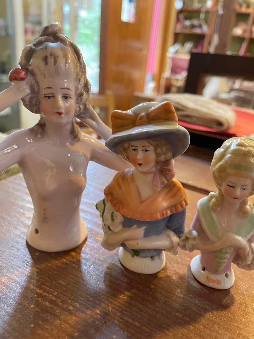 374-イギリス買い付け可愛いハーフドール3体