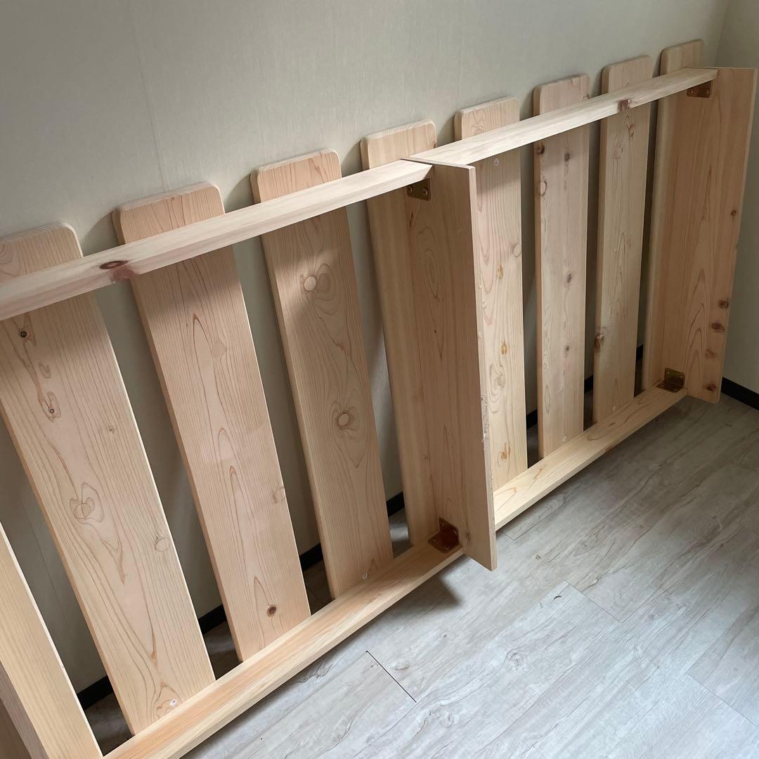 ⭐︎美品☆ 檜すのこベット シングルサイズ
