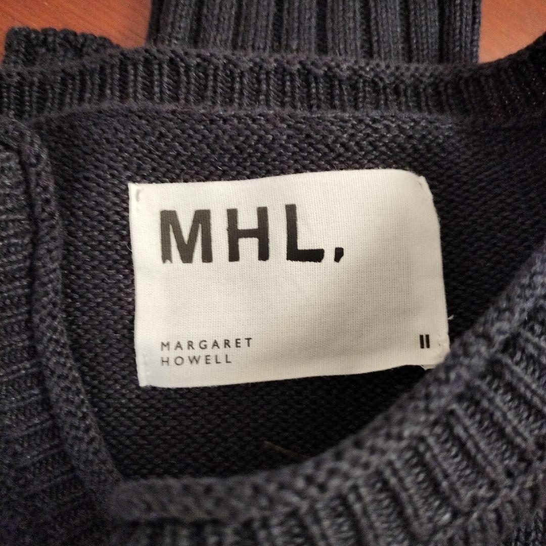 MHL. 綿麻クルーネックニット