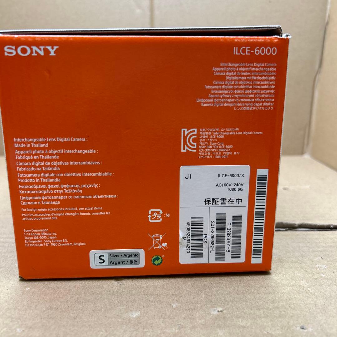 SONY ミラーレス一眼 α6000 ボディ シルバー ILCE-6000 S