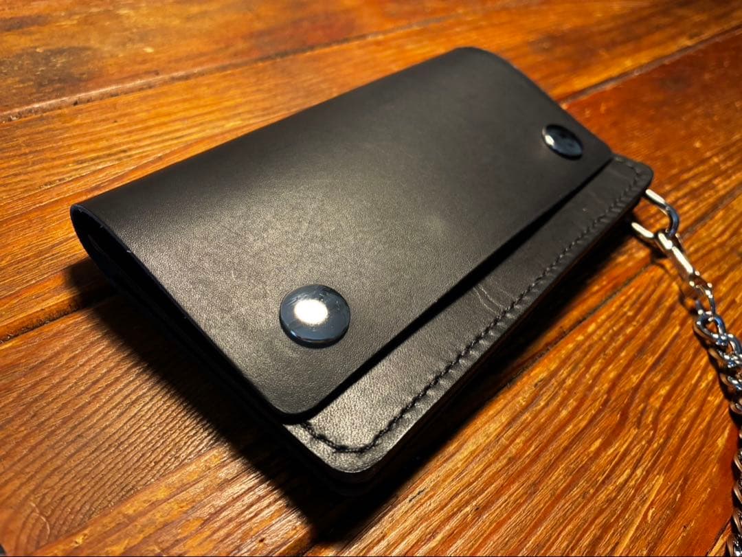 calee×tsyタイプ ミドルトラッカーウォレット　チェーンセット　牛革