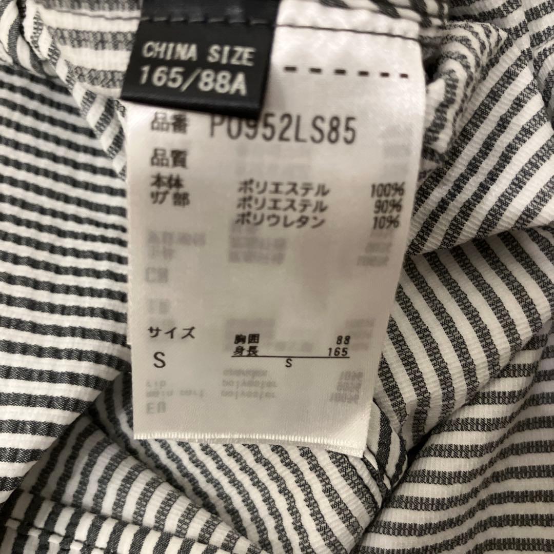 【alk phenix】極美品　ストライプシャツ グレー×白 アルクフェニックス