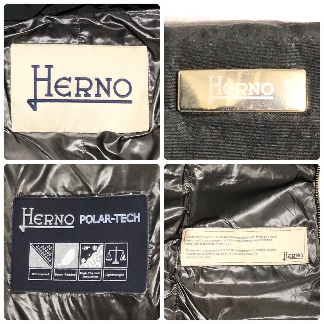 HERNO ヘルノ ダウンコート ステンカラー ポーラテック レディース 黒