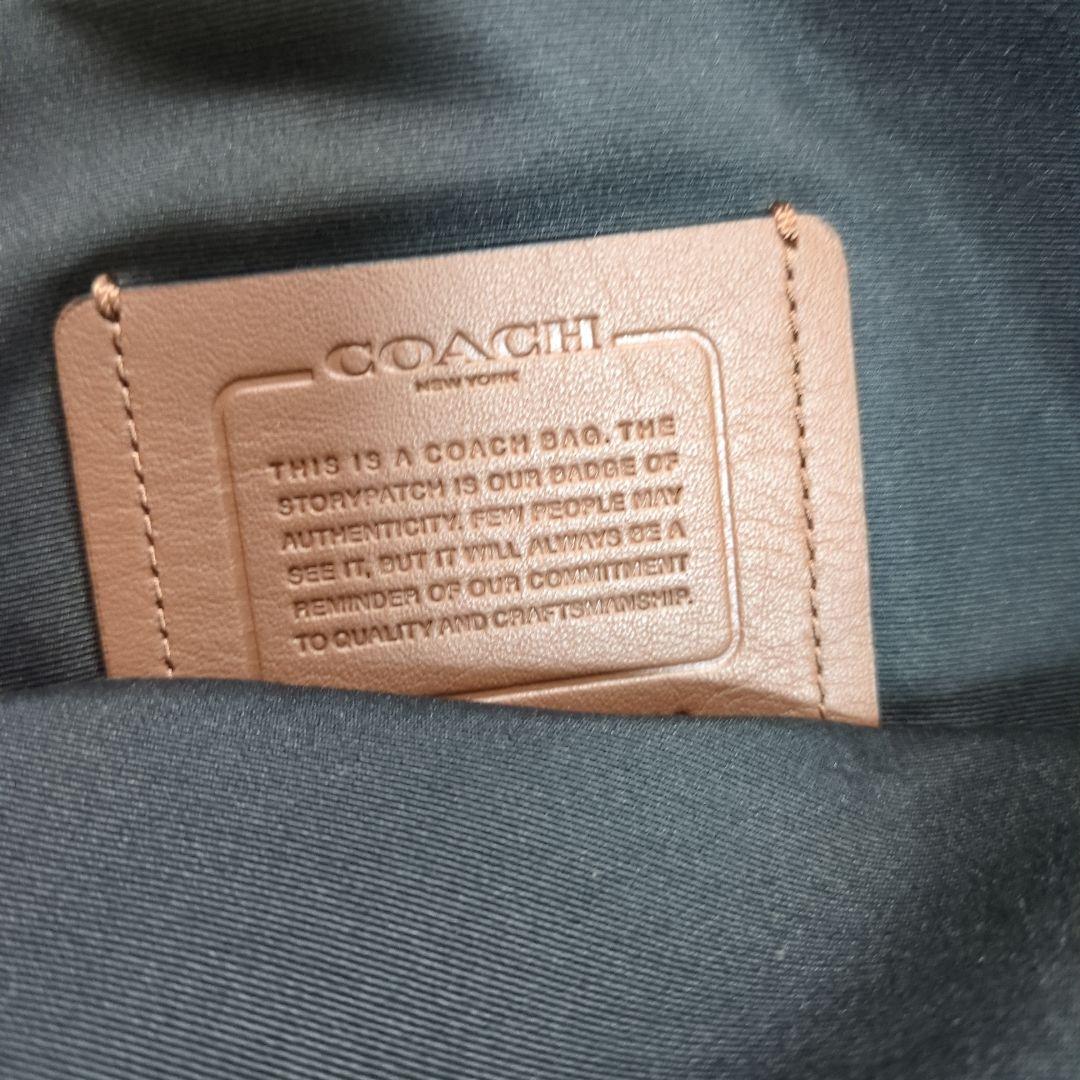 COACH ブラウンレザー トートバッグ