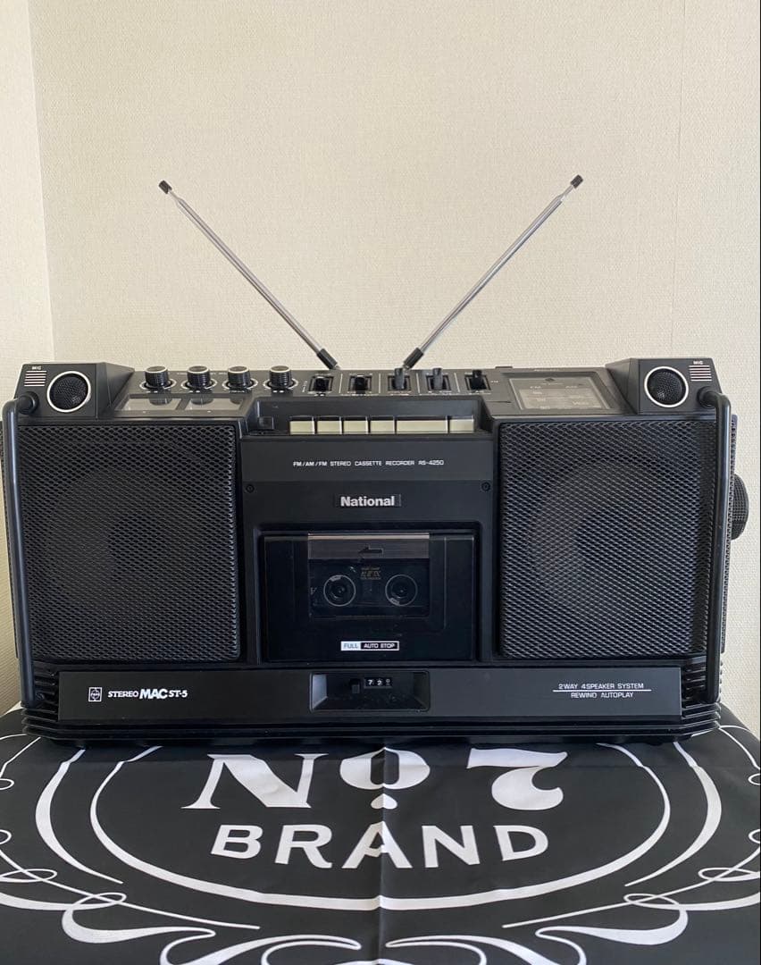 ナショナルRS-4250 ステレオMAC ST-5 ラジオカセットデッキ 当時品