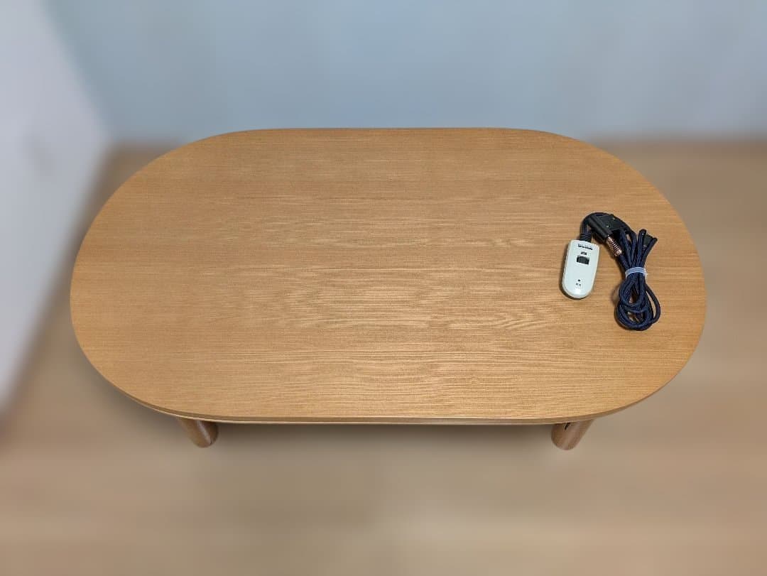 無印良品の 楕円形 こたつ （部品付）