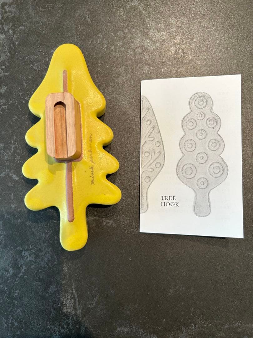 mina perhonen TREE HOOK 壁フック baum yellow