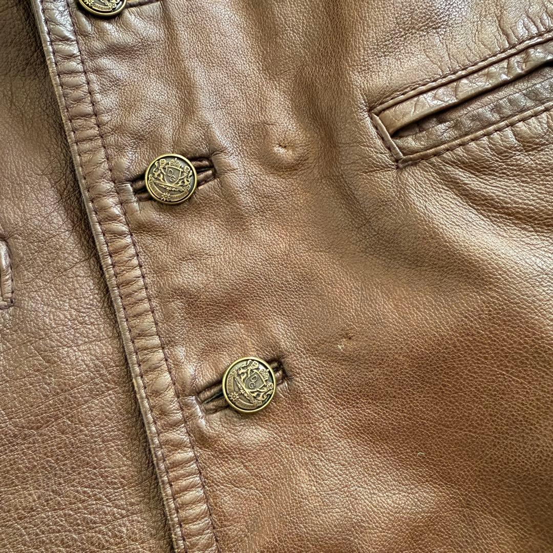 ドルチェアンドガッバーナ シングルライダース キルティング 牛革