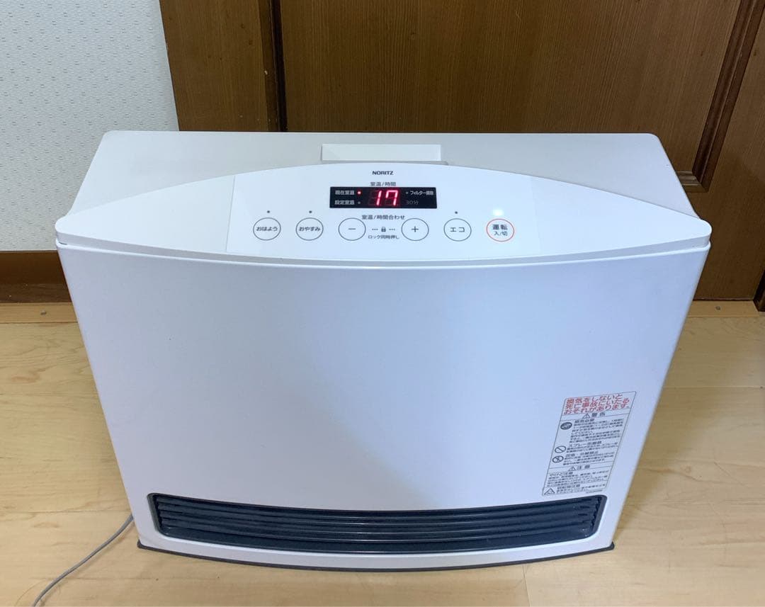 値下げ！【美品】ノーリツ 都市ガスファンヒーター GFH-4003S-W5
