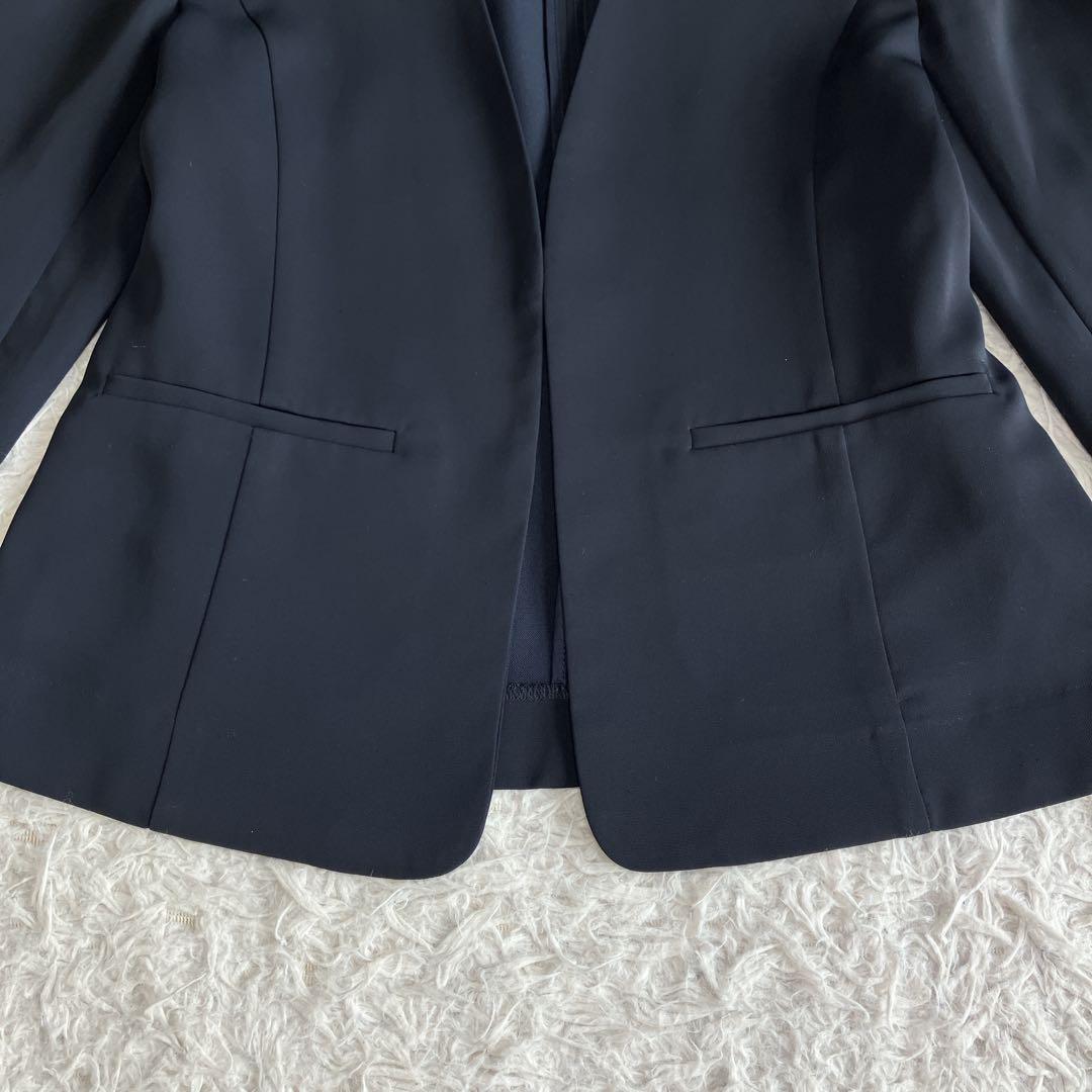 NATURAL BEAUTY BASIC ノーカラージャケットパンツスーツ