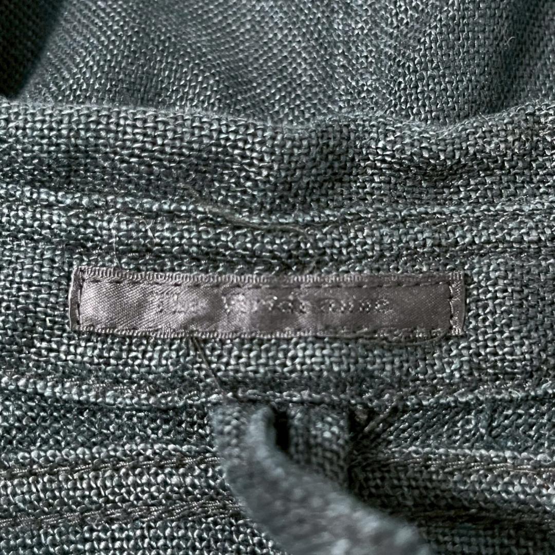 the viridi-anne ザヴィリジアン リネンシャツ 黒 N1374