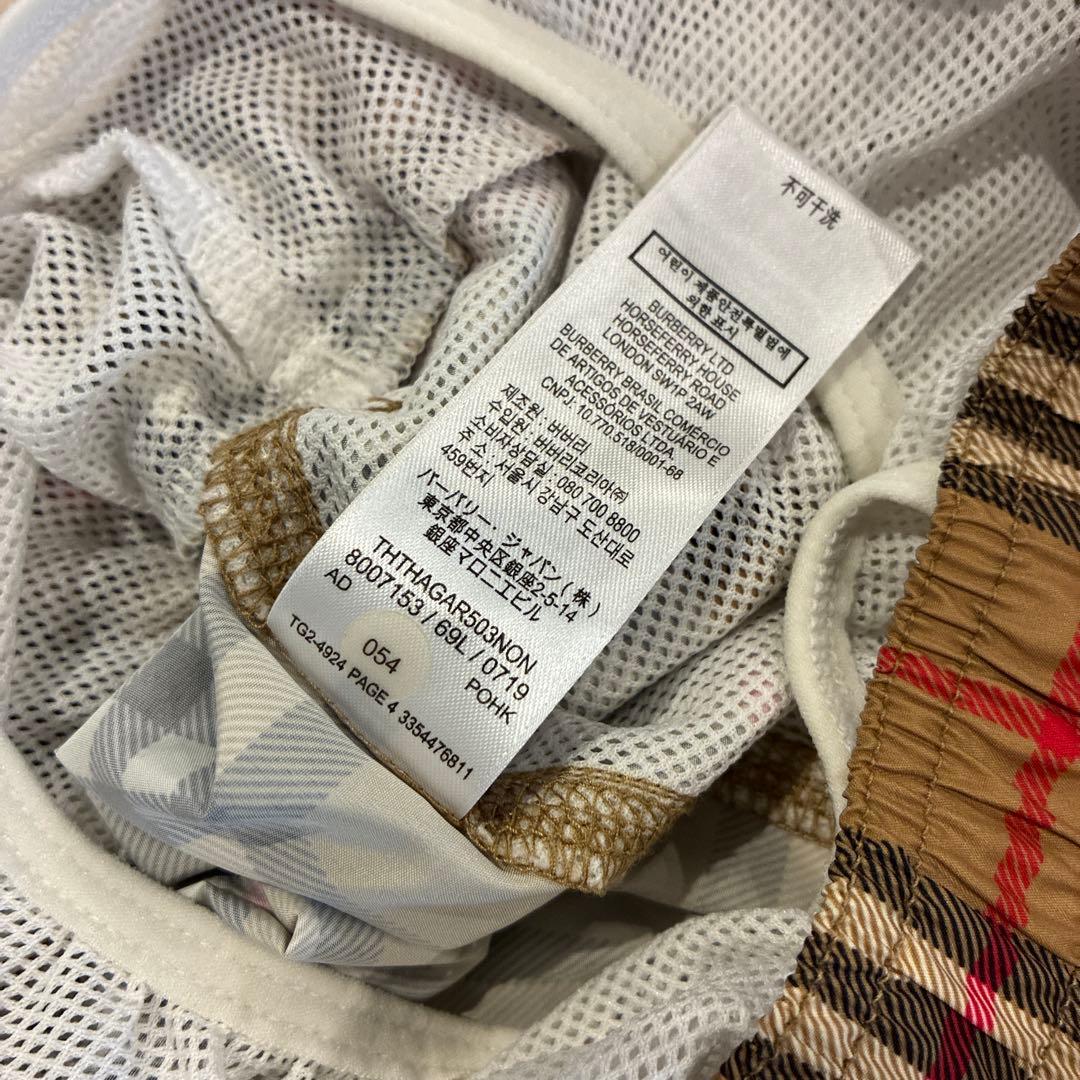 バーバリー ノバチェック スイムパンツ 140cm10Y ハーフパンツ　水着